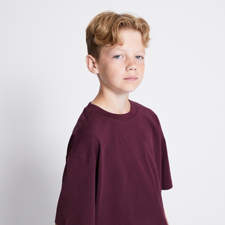 Heavy Tee "William star" Light Burgundy